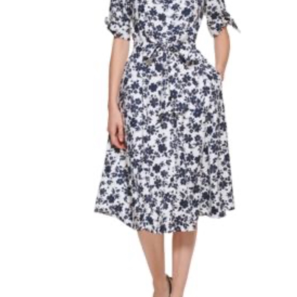 Floral Print Midi Dress